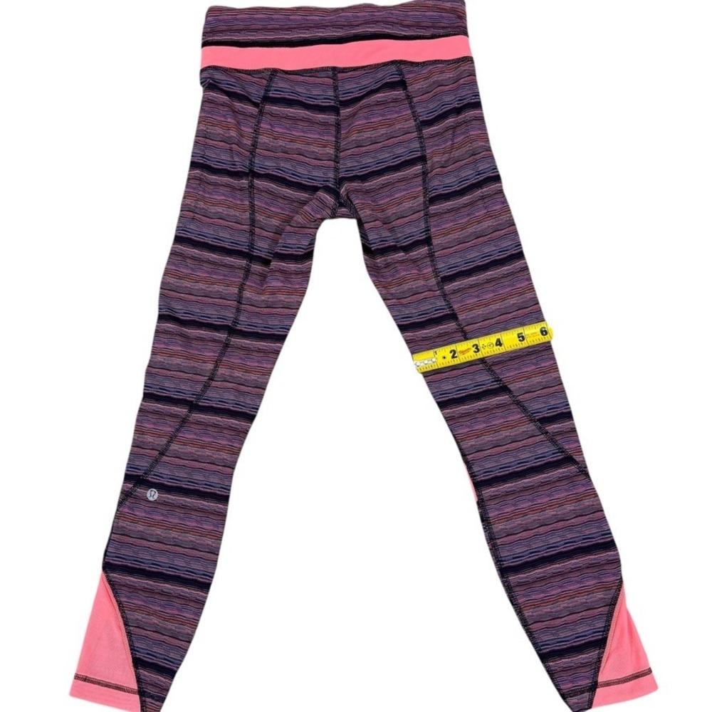 Lululemon Speed Tight IV Striped Pink Full-Length Leggings Women's‎ Size 4 - Picture 10 of 10